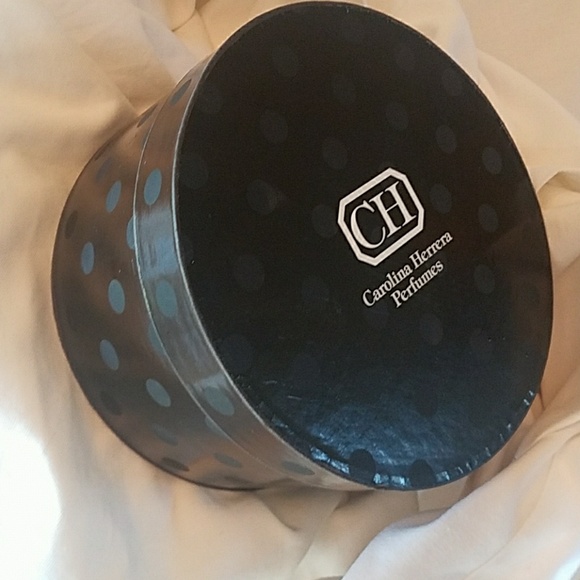 Carolina Herrera Other - Black Hat Box / round storage Carolina Herrera